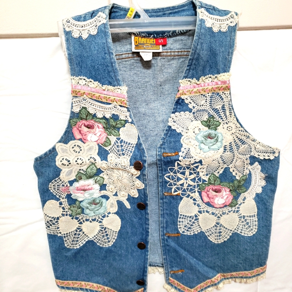 Dickies "Branded" Denim Vest Size Small